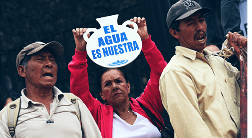 Agua para las naciones y no para las corporaciones