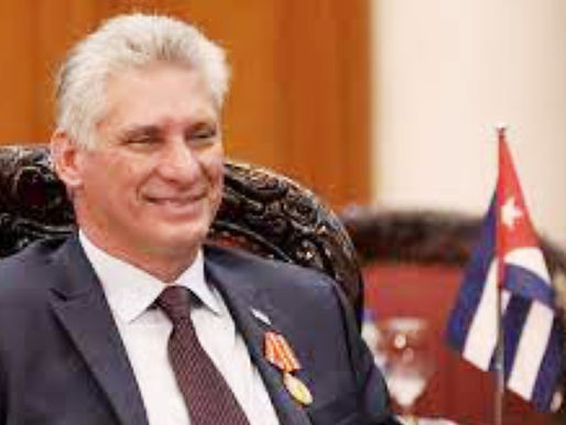 Bienvenido a México Presidente Miguel Díaz Canel