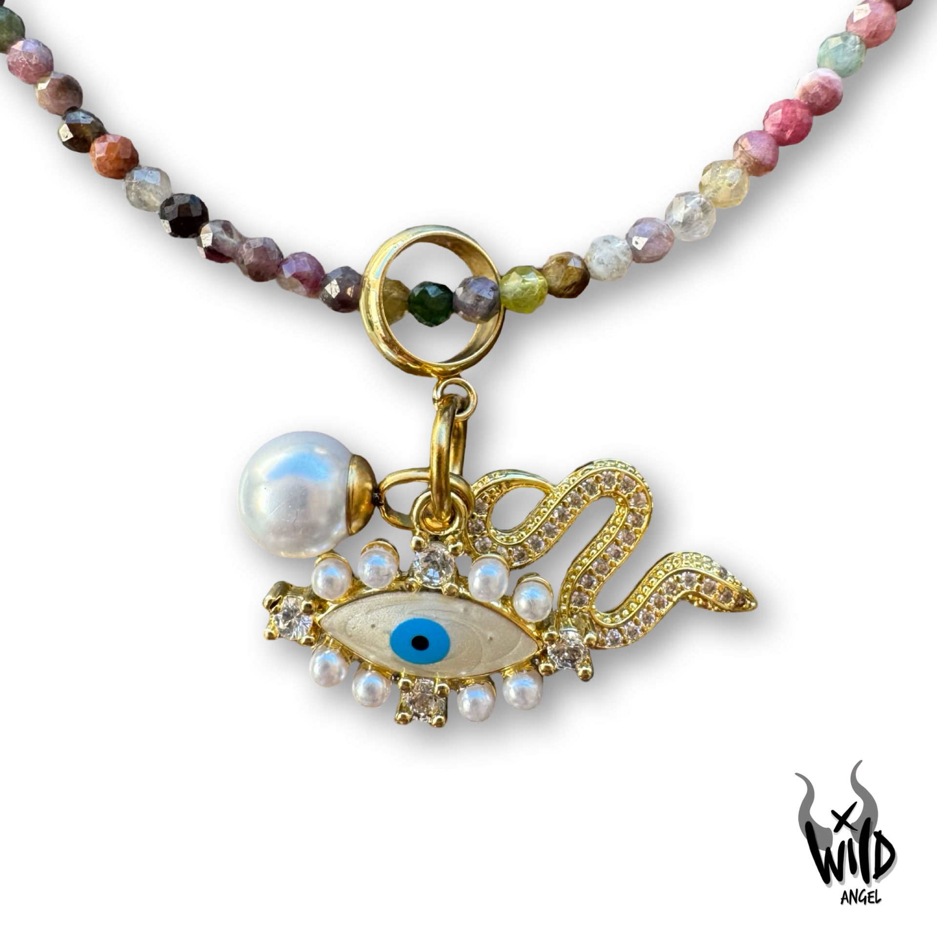 Coloured Tourmaline & Talisman Choker