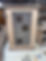 A kumiko panel inlaid into a cabinet door