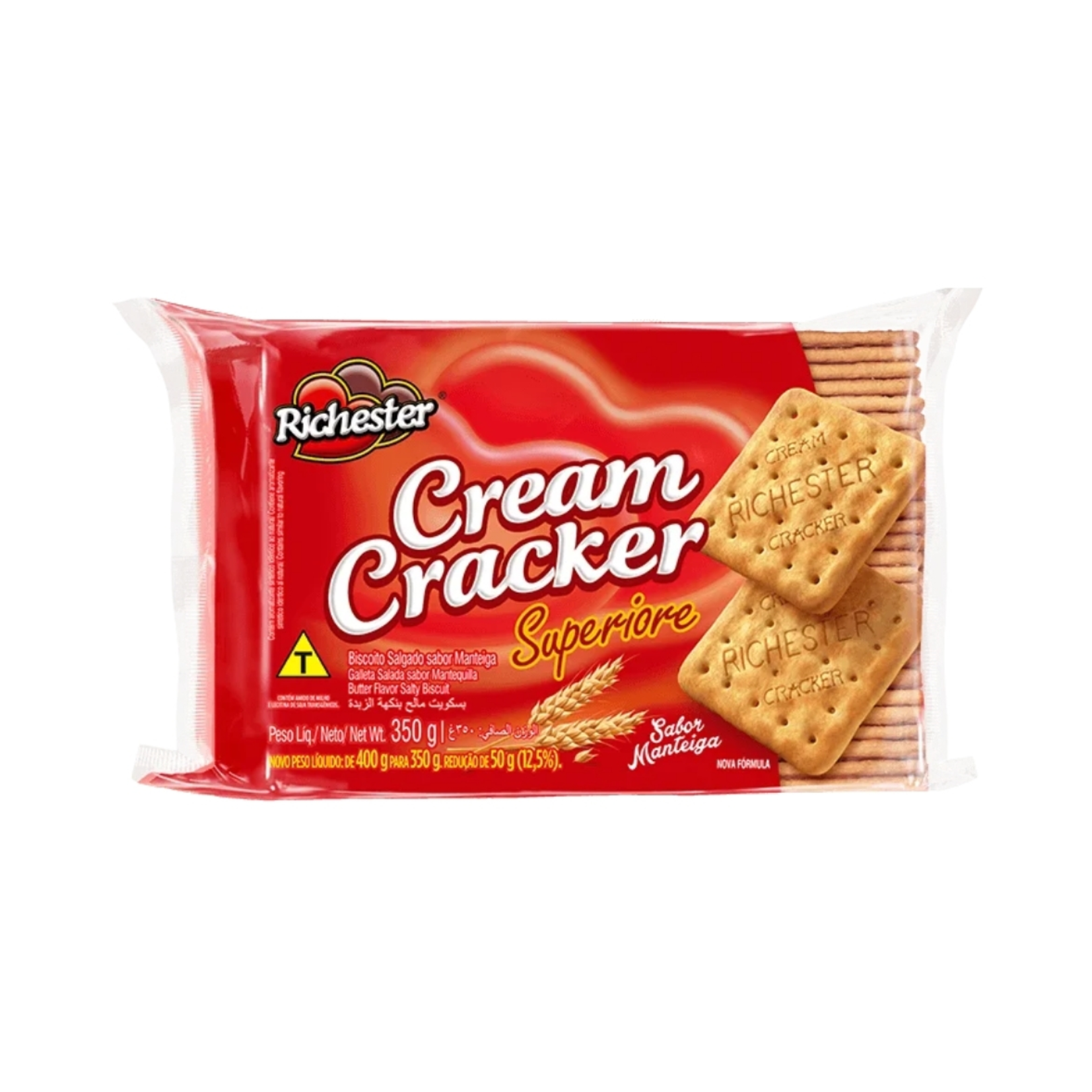 Biscoito Cream Cracker Richester 12X350G