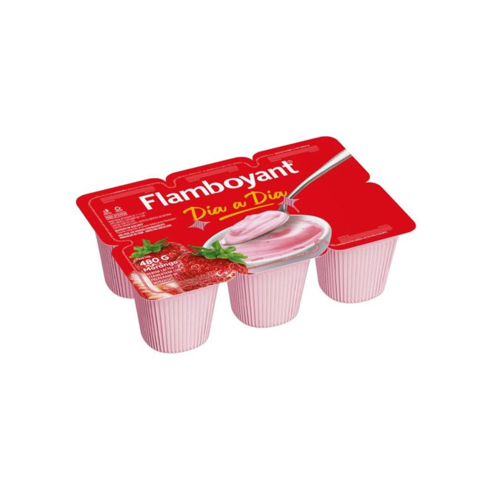 Iogurte Polpa Morango Flamboyant 480G