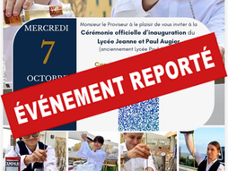 Report - Inauguration Lycée Jeanne et Paul Augier
