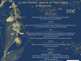 {Dîner de gala} Dîner de gala des anciens élèves de l'école hôtelière de Nice