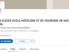 Rejoignez sur Instagram et LinkedIn les Anciens (Alumni) de l'École Hôtelière et de Tourisme de Nice !