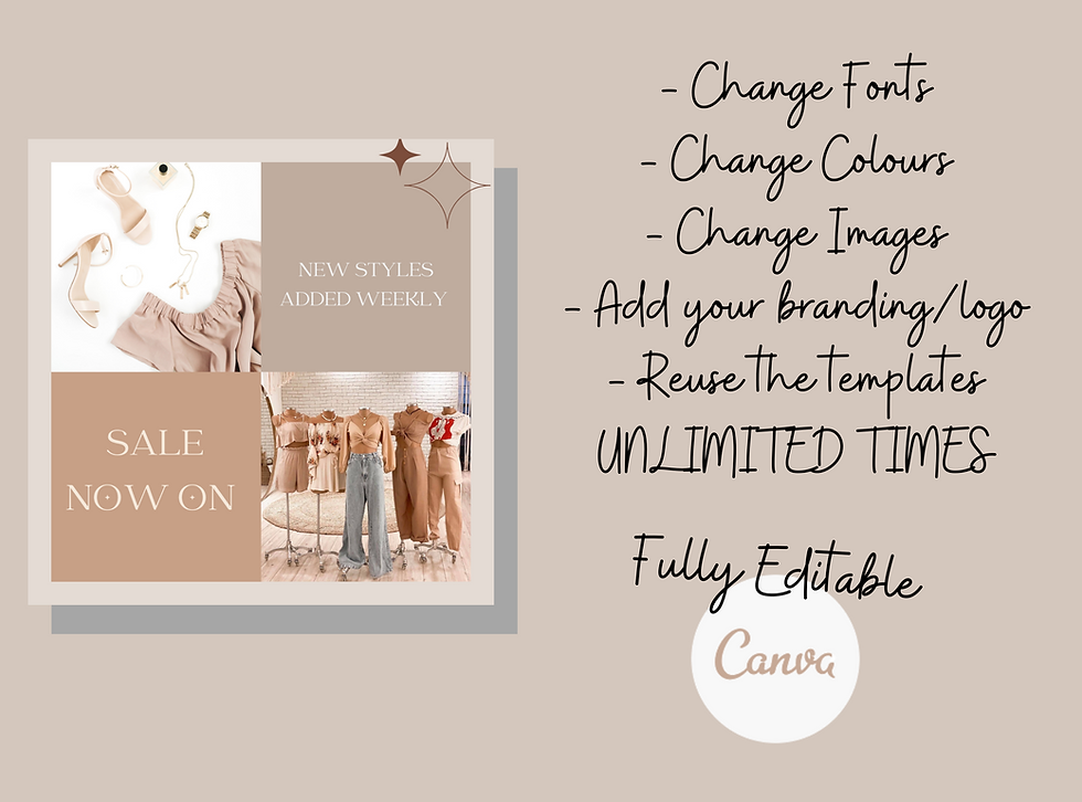 Thumbnail: Neutral Tone Instagram Post Canva Templates