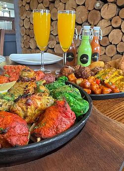 Indian mixed grill bottomless brunch in Nottingham