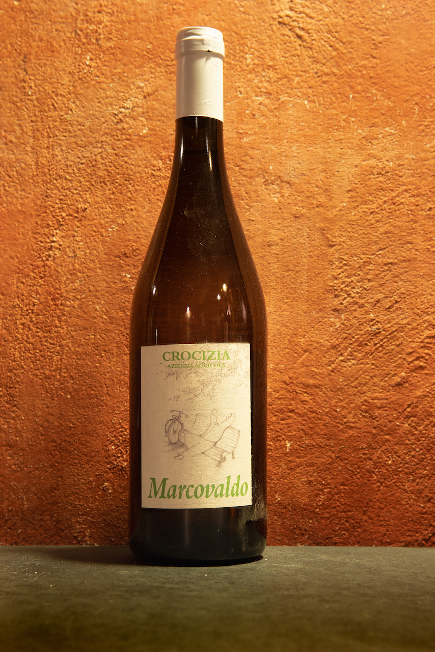 Vino bianco macerato sulle bucce Marcovaldo Azienda Agricola Crocizia