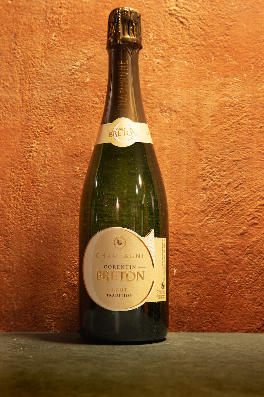 Bottiglia di Champagne Brut Tradition, Corentin Breton