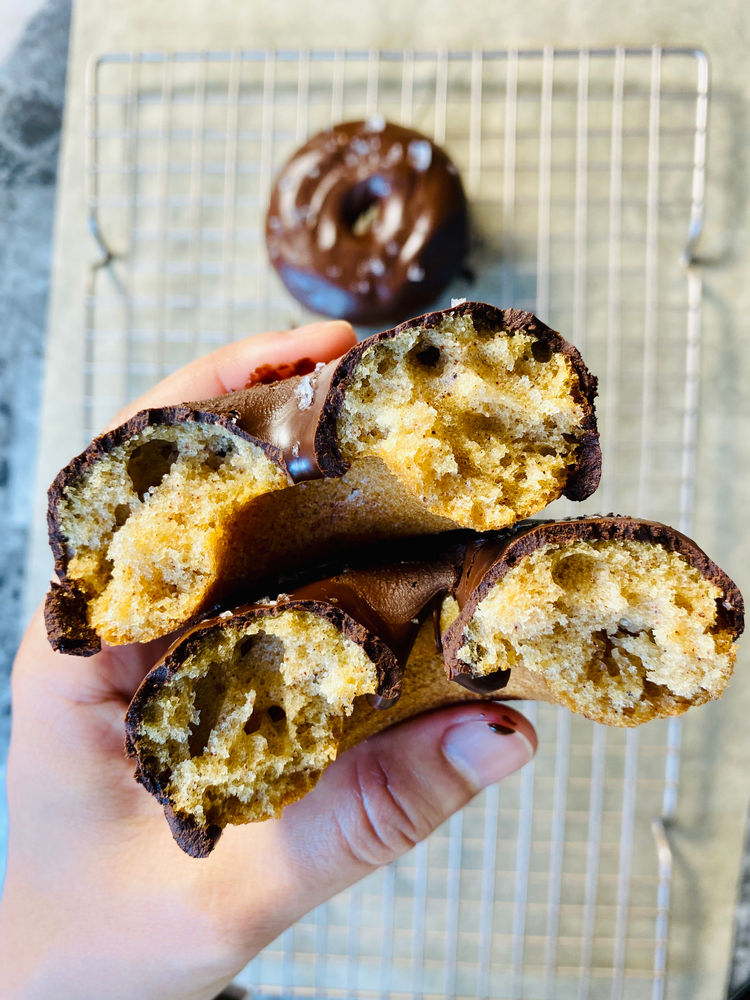 Recipe Easy Sourdough Baked Cake Donuts