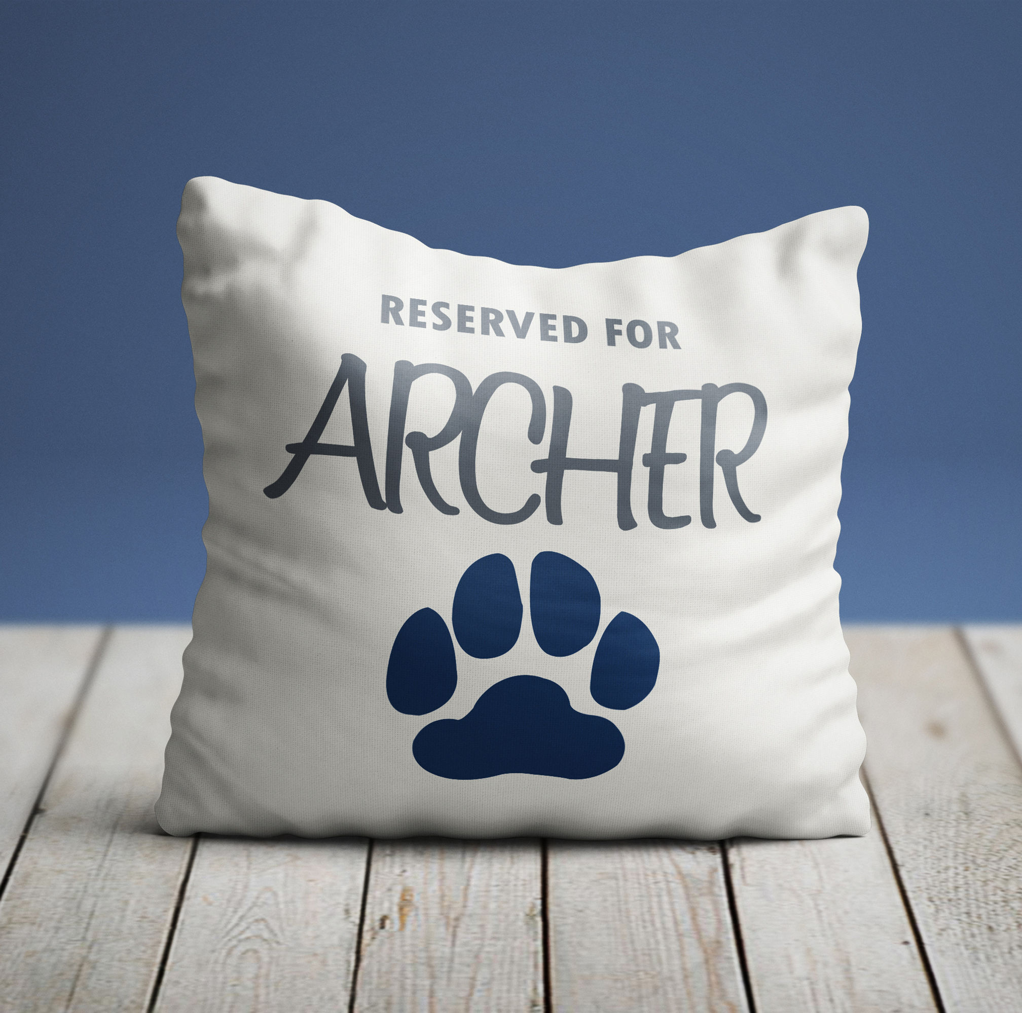 Reserved for Your Dog Cushion