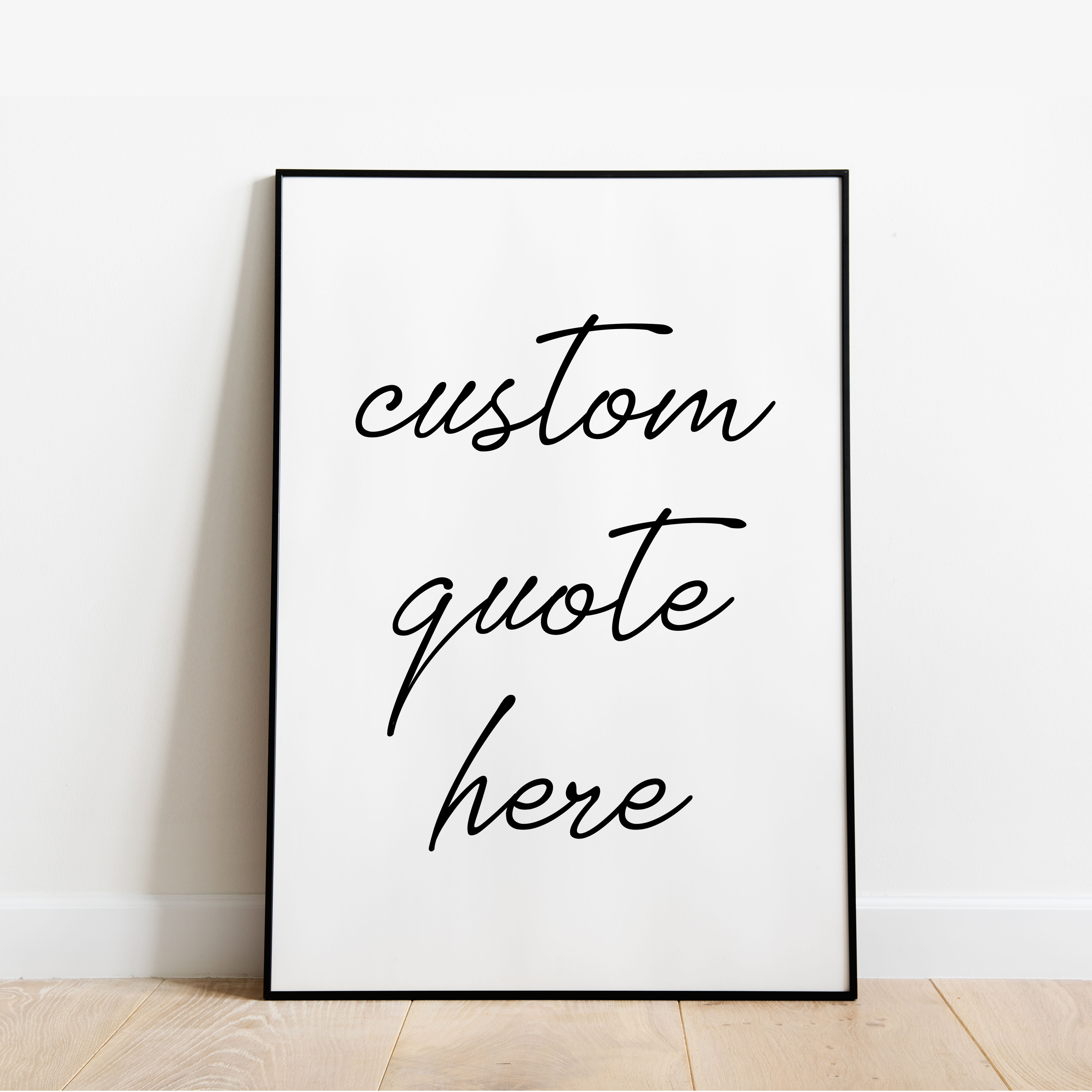 Custom Text Wall Print