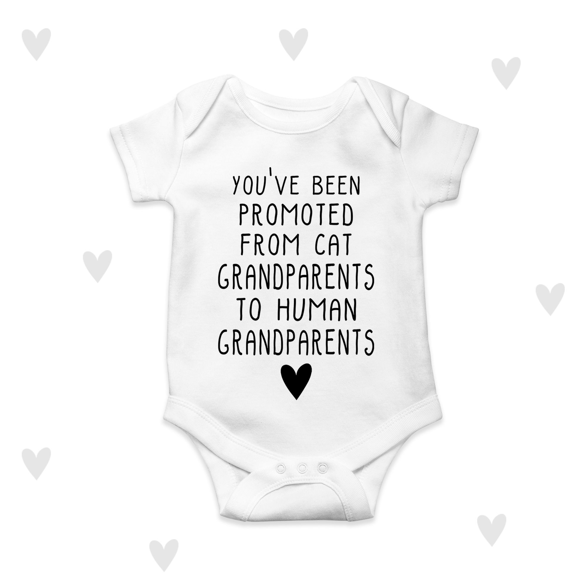 Cat Grandparents Promotion Baby Announcement