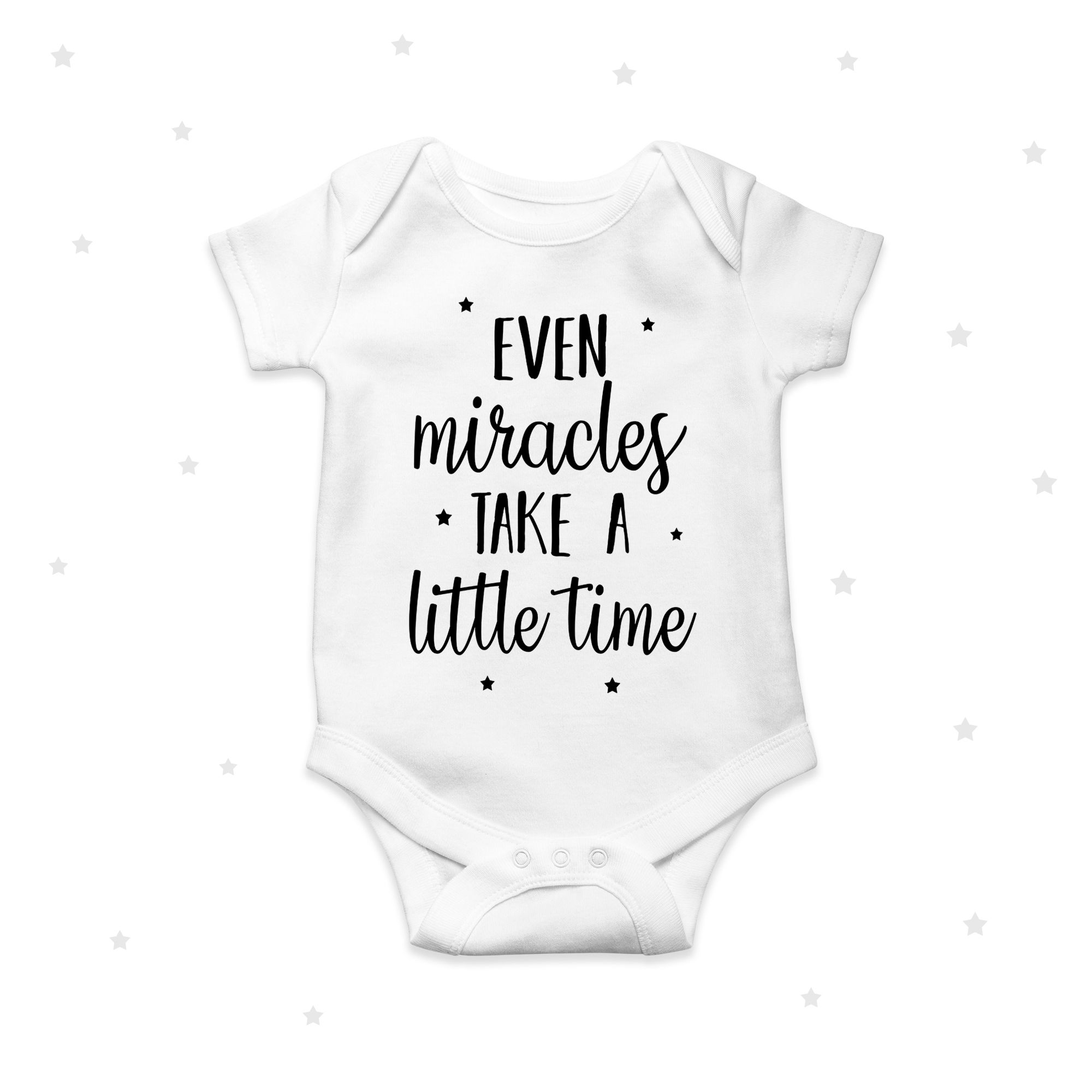 Miracle Baby Announcement Baby Grow