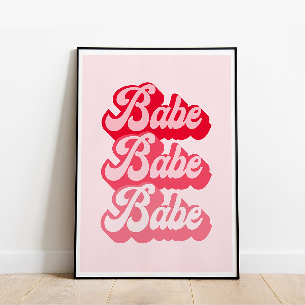 Babe Wall Print