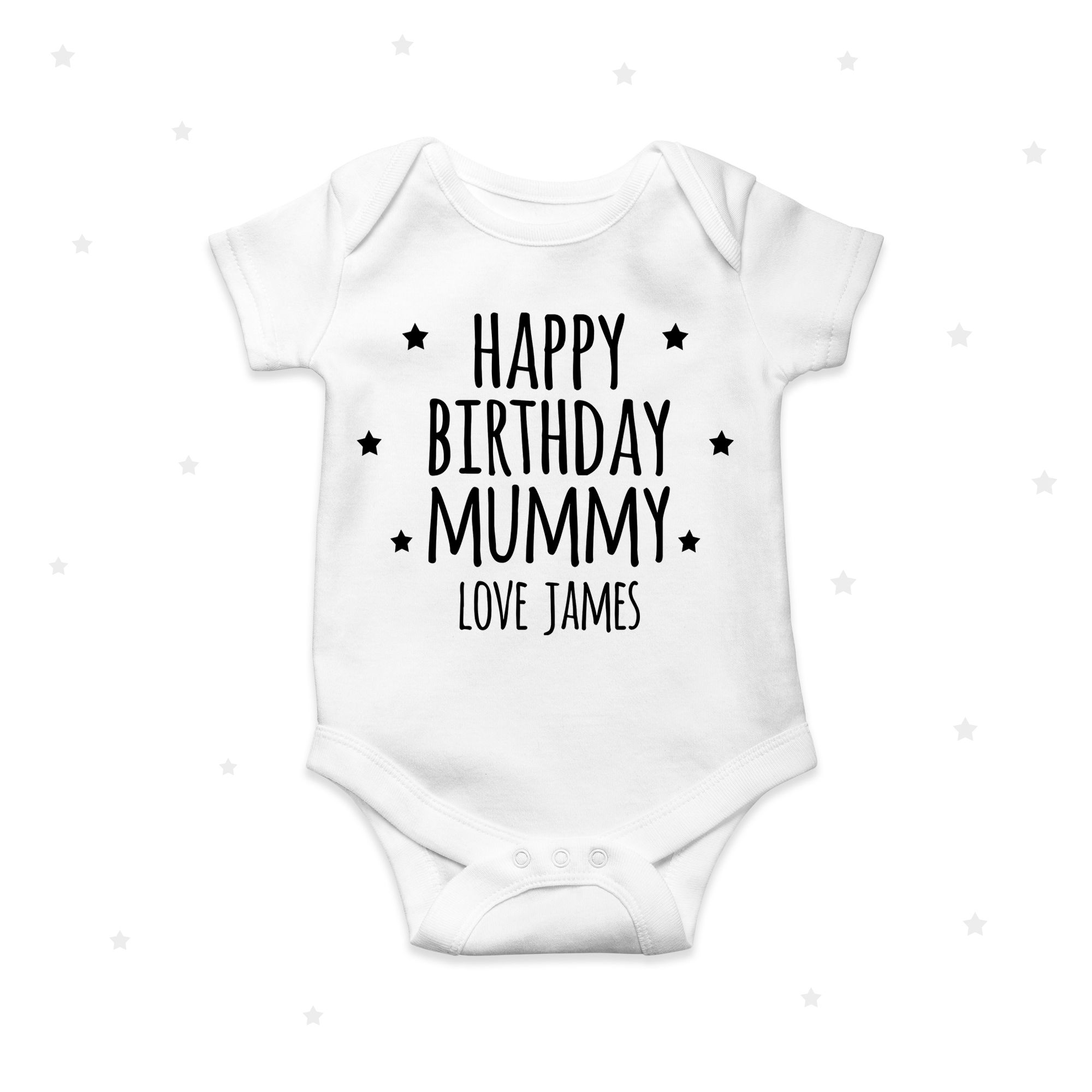 Happy Birthday Mummy Baby grow
