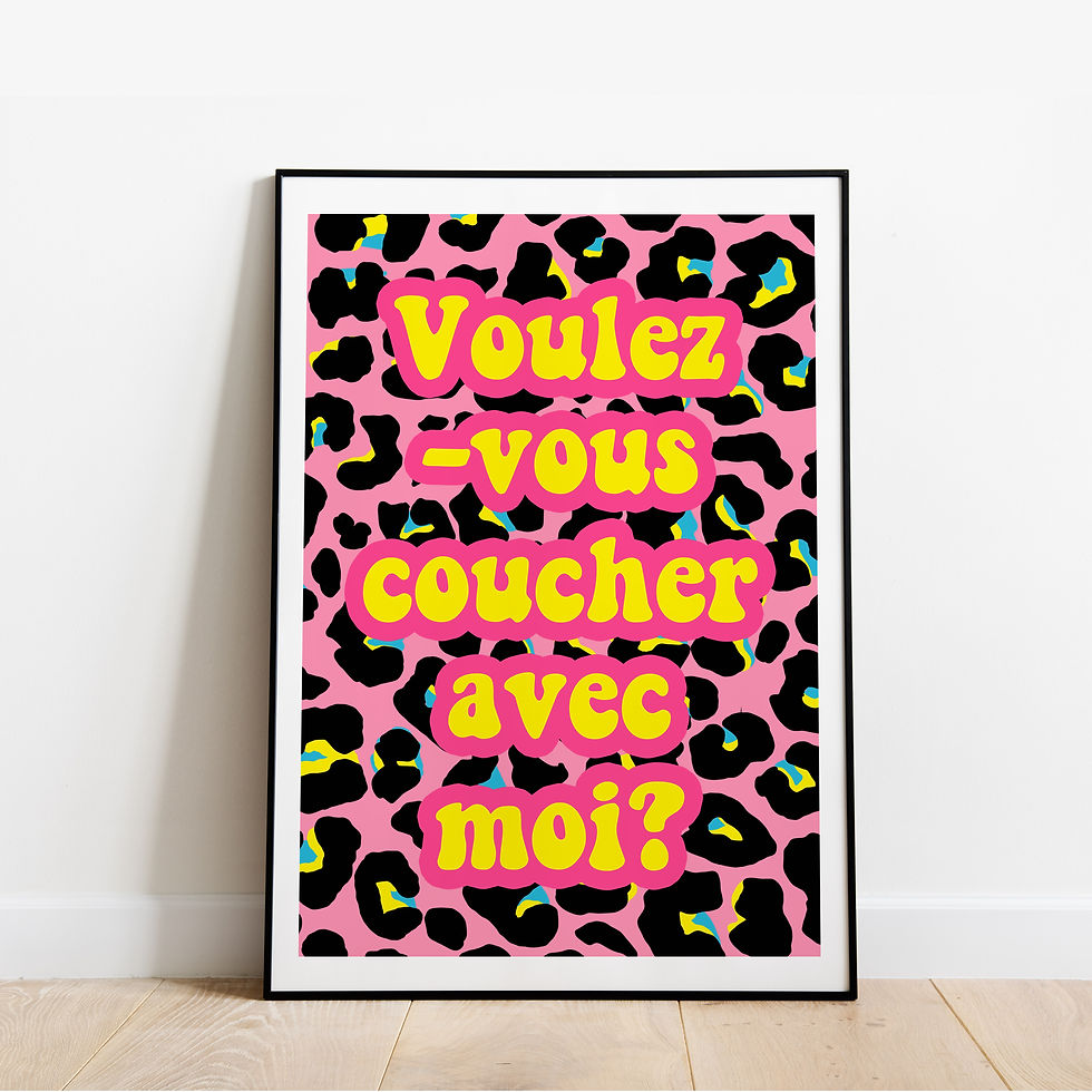 French Bedroom Wall Print