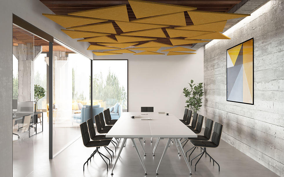 Siléopta Fabricant panneaux acoustiques - Plafonniers acoustiques CAPTEA formats sur mesure