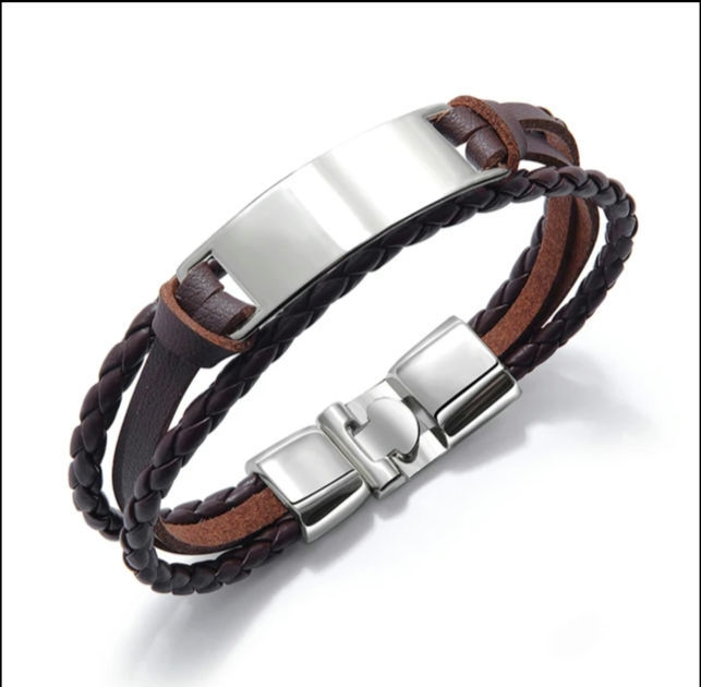 Miniatura: Pulsera con Placa de acero inoxidable 
