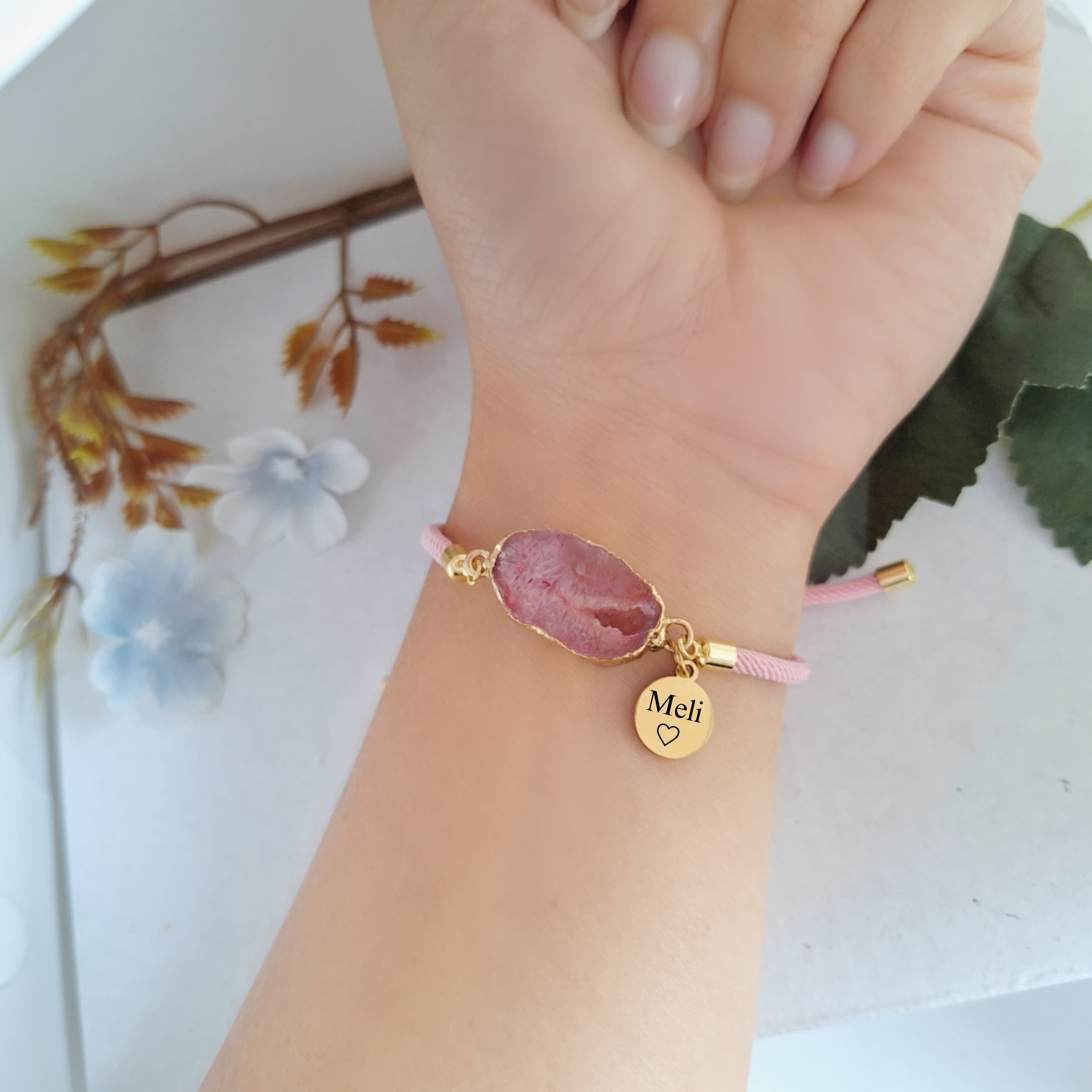Pulsera Cuarzo Rosa