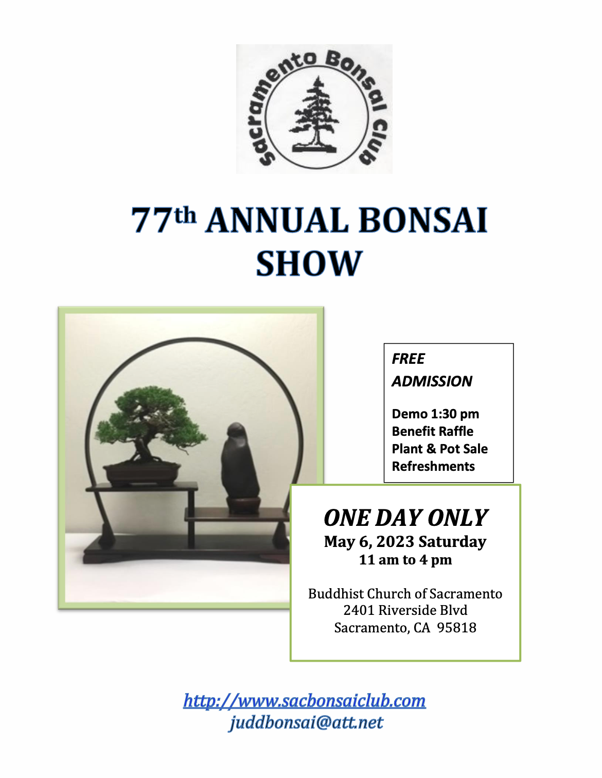 The Sacramento Bonsai Club's 77th Anniversary Show Golden State Bonsai