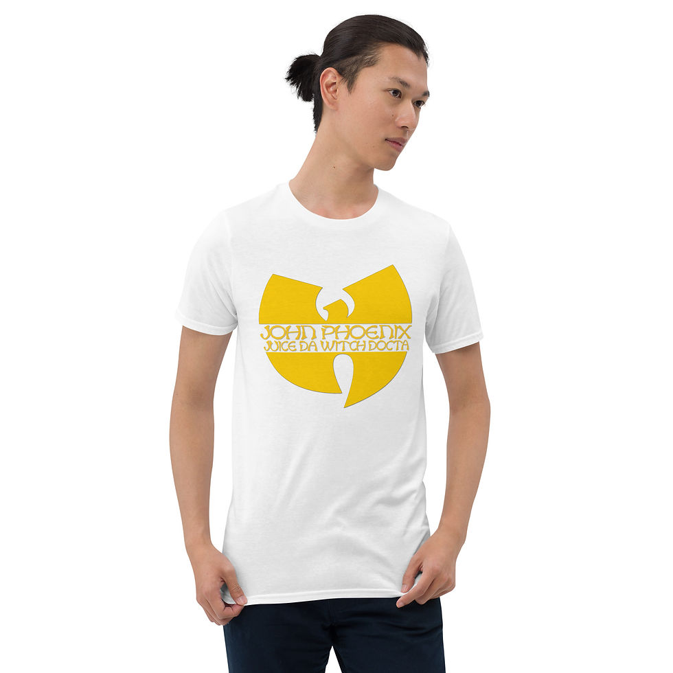 WU-FAM John Phoenix Yellow Logo Short-Sleeve Unisex T-Shirt (Colors Available)