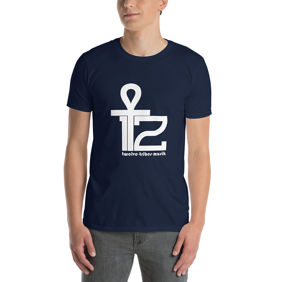 Thumbnail: 12 Tribes Musik White Logo Short-Sleeve Unisex T-Shirt (Colors Available)
