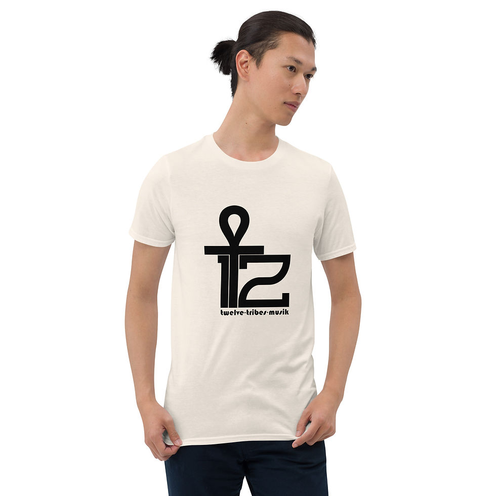 Thumbnail: 12 Tribes Musik Black Logo Short-Sleeve Unisex T-Shirt (Colors Available)