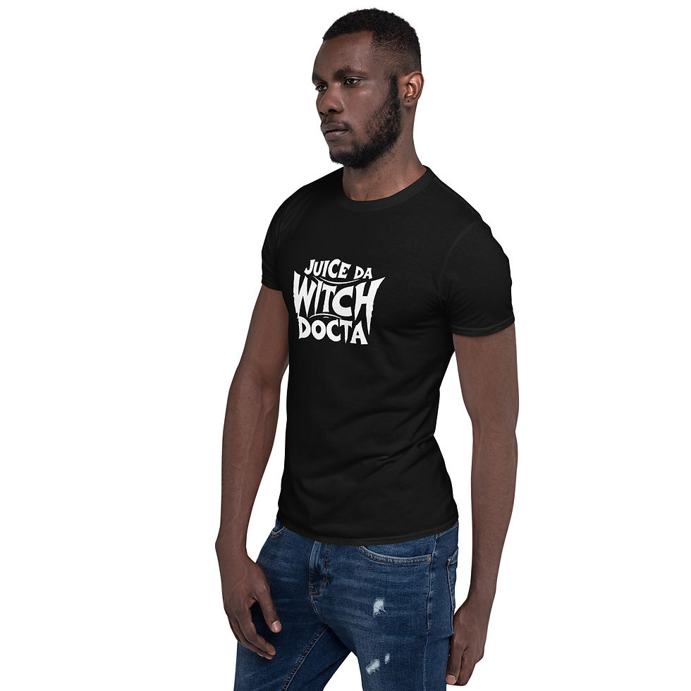 Thumbnail: Juice Da Witch Docta White Logo Short-Sleeve Unisex T-Shirt (Colors Available)