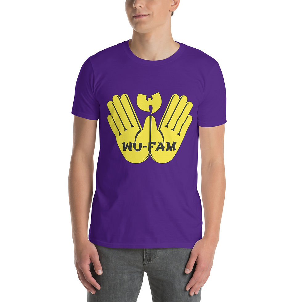Thumbnail: WU-FAM Classic Yellow Logo Short-Sleeve Unisex T-Shirt (Colors Available)