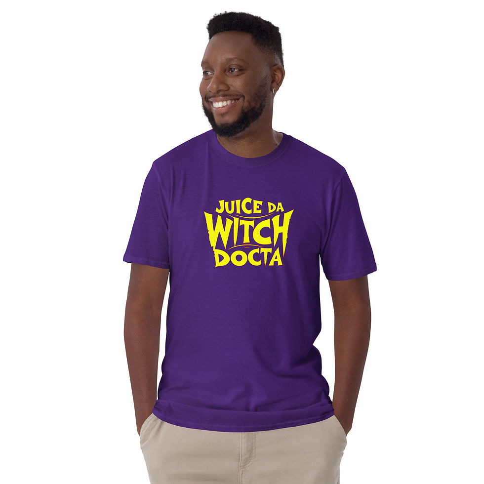 Thumbnail: Juice Da Witch Docta Short-Sleeve Unisex T-Shirt Classic Logo (Colors Available)