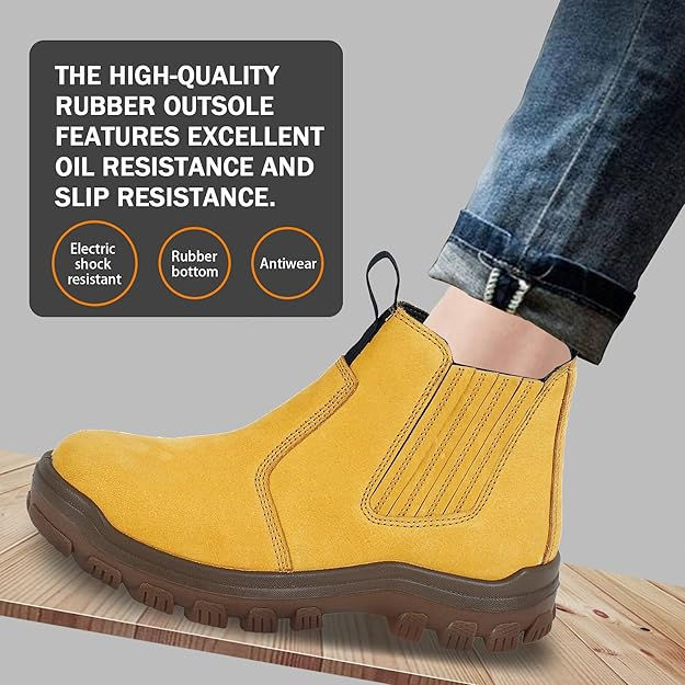 Thumbnail: Work Boots Non Slip Steel Toe