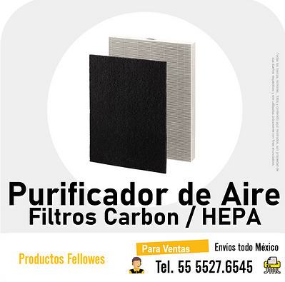 FILTROS PARA PURIFICADOR DE AIRE AERAMAX 100 200 300 FELLOWES FILTROS HEPA Y CARBON USO HO