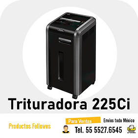 Trituradora 225Ci Fellowes Powershred 225Ci Corporativo Corte Cruzado Transversal, Negro, CrossC