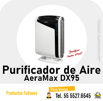 PURIFICADOR DE AIRE AERAMAX DX95 FELLOWES FILTROS HEPA Y CARBON USO HOGAR Y OFICINA ALERGI