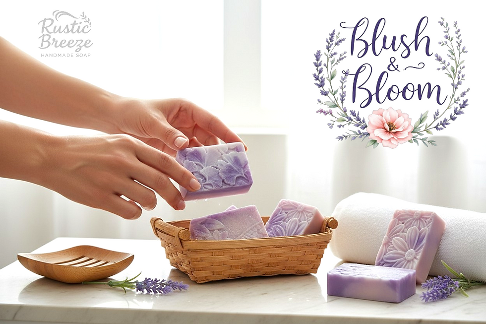 Thumbnail: Blush & Bloom – Botanical Floral Soap, Goat Milk & Jojoba, Aromatherapy 