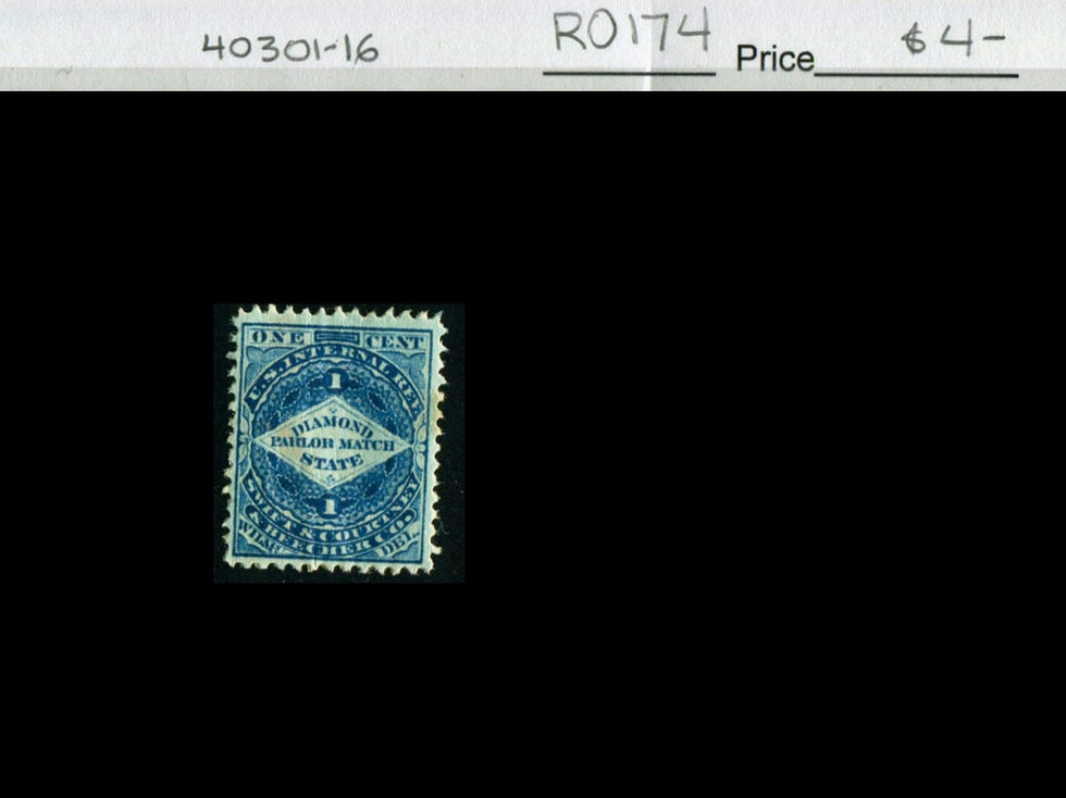 RO174 Swift & Courtney & Beecher Private Die Match Stamp
