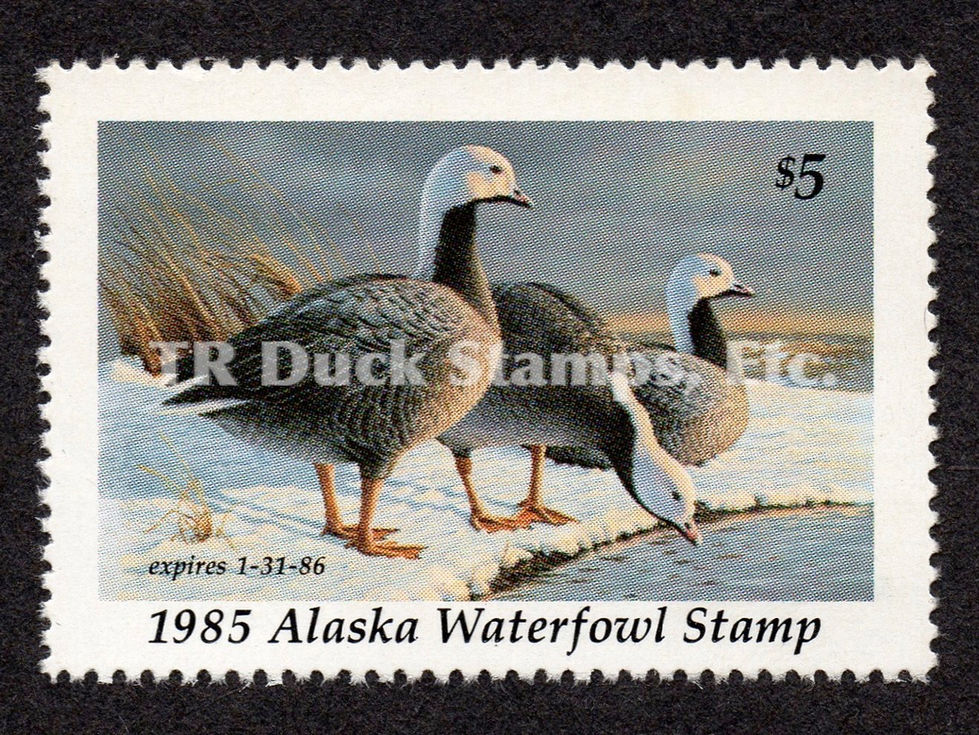 Alaska First AK1 of State 1985 Emperor Geese