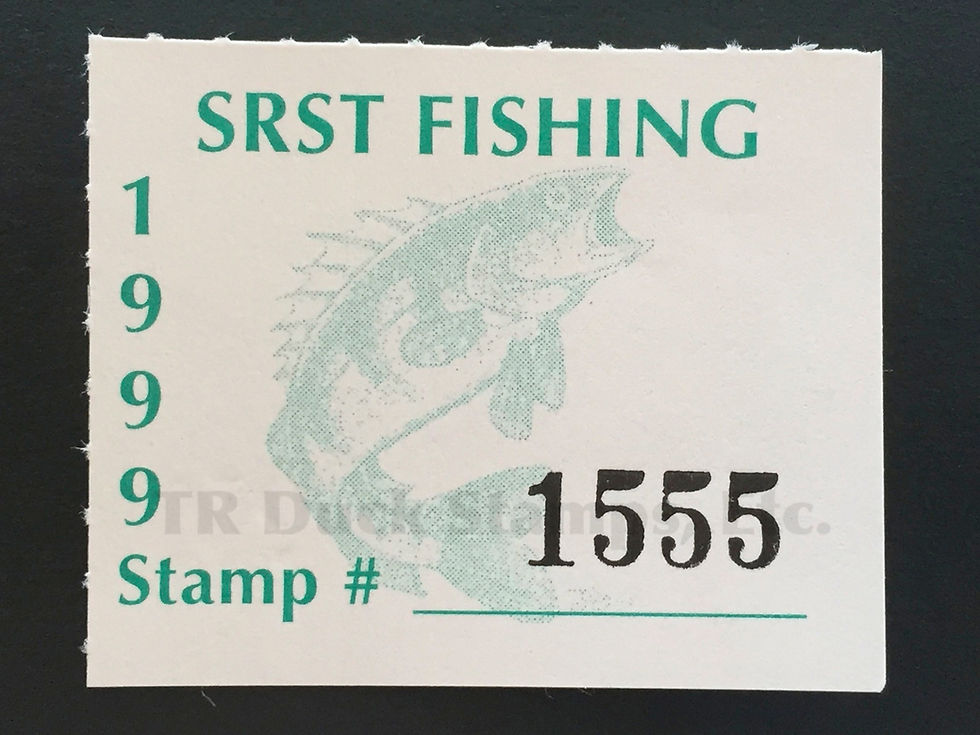 SR77 Standing Rock 1999 Fishing Stamp