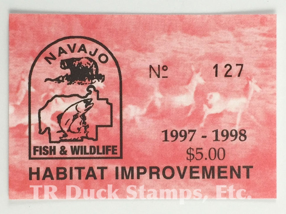 NA7 Navajo 1997 $5.00 Antelope Running