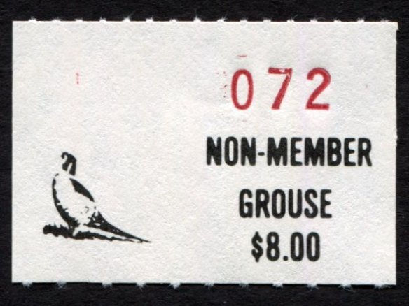 PR20A Pine Ridge 1988-92 Grouse Non-Member