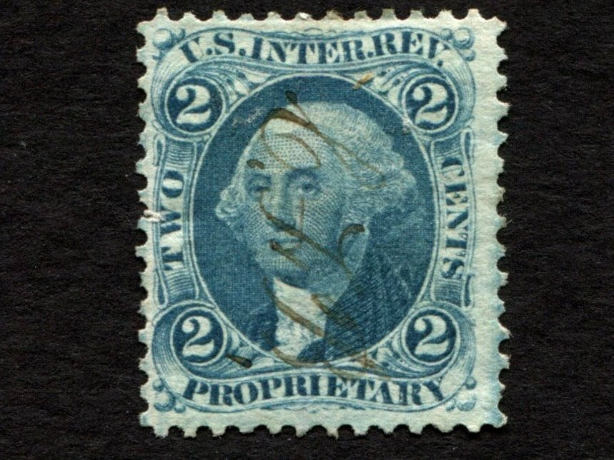R13c Proprietary 2c US Revenue Tax Stamp