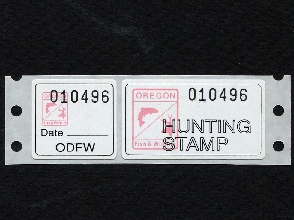 Oregon 1989 OR6VR Temporary Provisional Issue Black Serial No