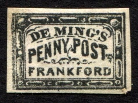 Deming's Penny Post 58L1, forgery