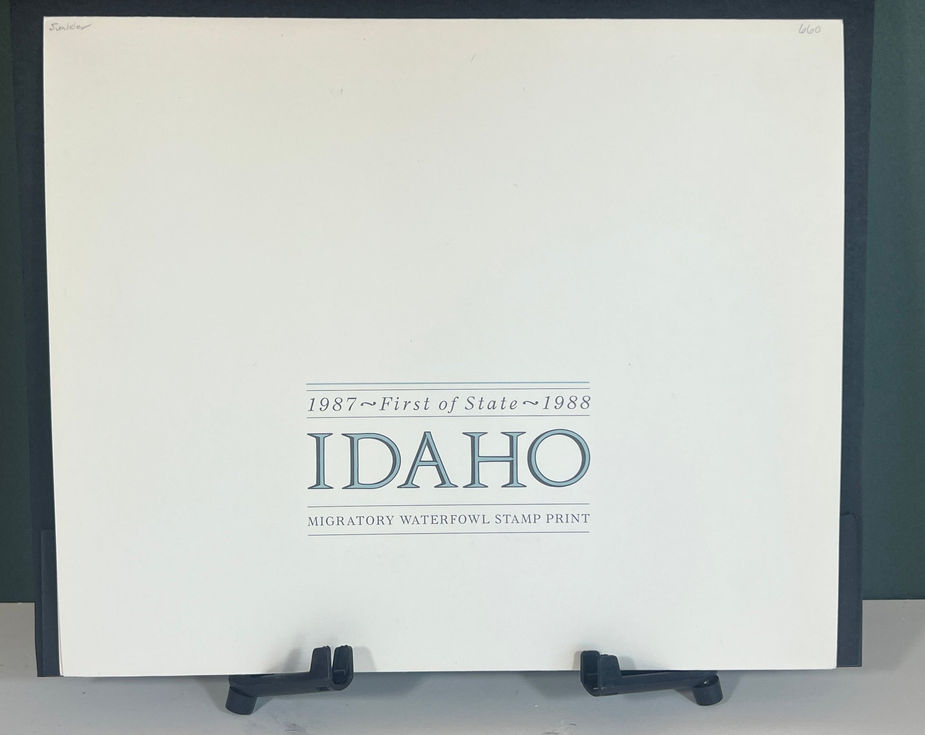 Idaho 1987 Cinnamon Teal by Robert Leslie w/stamp