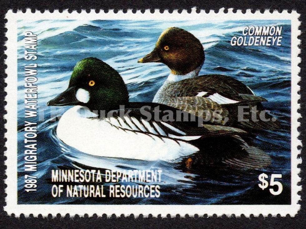 Minnesota 1987 MN11 Common Goldeneyes Duck Stamp