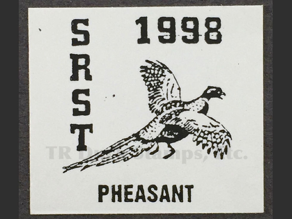 SR69A Standing Rock 1998 Pheasant, Fasson Stamp