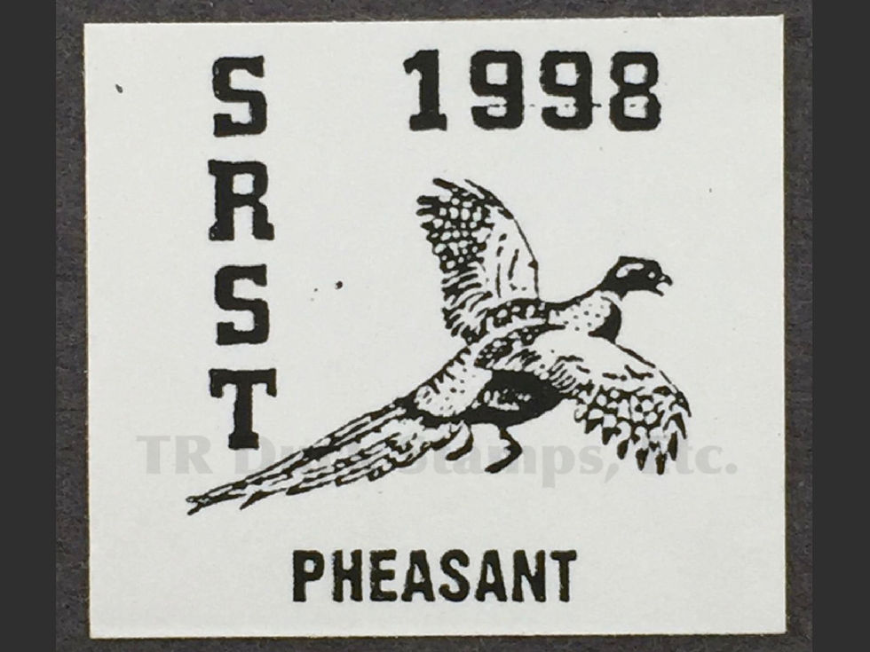 SR69A Standing Rock 1998 Pheasant, Fasson Stamp