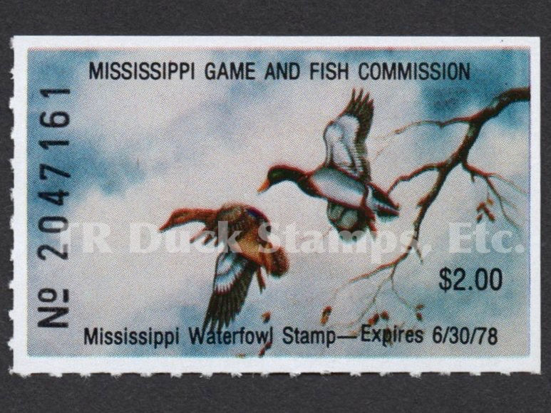 Mississippi 1977 MS2 Mallards Duck Stamp