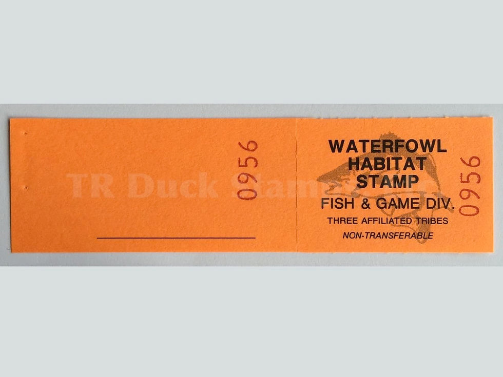 TT109 Fort Berthold 2003 Waterfowl S/N 901-1056 stamp